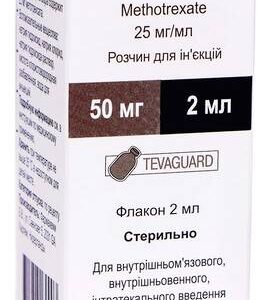 Метотрексат Тева  р-н д/ін. 50 мг/2 мл: фл. № 1